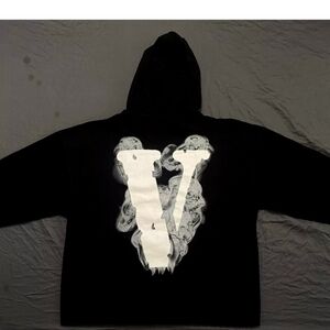 Black "Angel of Death" Vlone Mens Hoodie Large